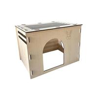 LeeQinersw Hamster House Wooden Shelter Bunny Habitat Chewing Toy Comfortable Resting Place Suitable for Pet Bed Cage Small Animal Pla, Style B