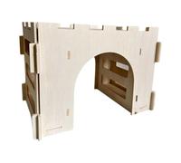 LeeQinersw Hay Feeder for Rabbits Castle Food Feeding Manger for Bunny Hamster Rabbits