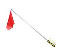 LeeQinersw Horse Training Flag Retractable Flagpole Equestrian Equipment Lightweight Metal Telescopic Feature Suitable for Outdoor Groundwork Comp, Yellow Handle