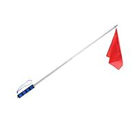 LeeQinersw Horse Training Flag Retractable Flagpole Equestrian Equipment Lightweight Metal Telescopic Feature Suitable for Outdoor Groundwork Comp, Blue Handle