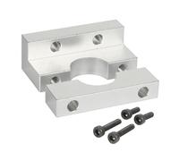 LeeQinersw Hotend Fixed Block 3D Printer Accessory Maintenance Tool Sturdy Metal Extruder Parts Fixing Block Hotend Bracket for E3DV6, Silver