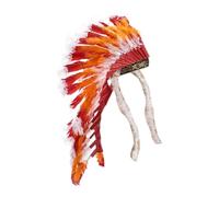 LeeQinersw Indian Native Chief Headdress Artificial Feather Headdress for Cosplay Party