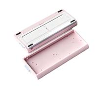LeeQinersw Keyboard Case Aluminum Alloy Keyboard Shell Housing Cover Frame Case Stable Rigid Construction with Easy Assembly Suitable for Office Work Gaming, X60 Casing Pink Pulse