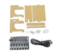 LeeQinersw Keyboard Module Microcontroller Creative Stringless Stable DIY Electronic Keyboard Set Soldering Projects Radio for Beginners, Finished