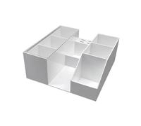 LeeQinersw Lash Extension Organizer,Eyelash Storage Case,Makeup Organizer,Storage Box for Makeup Brush, white
