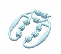 LeeQinersw Leg Massage Roller Massager Tool Recovery Roller Deep Tissue Massager with Nine Rollers Material Adjustable Grip Suitable for Travel Daily use, Sky Blue