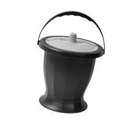 LeeQinersw Lidded Urinal Bucket with Handle, Portable Commode for All Users, Gray Lid