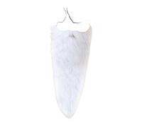 LeeQinersw Long Beard Costume for Adults Children Unisex Cosplay Wizard Gnome Dwarf Mustache Synthetic Fiber Whisker Suitable for Themed Parties Easter School Ev, White