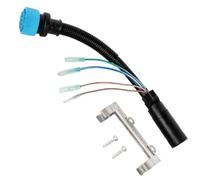 LeeQinersw Marine Engine Connector Outboard Motor Adapter Cable Harness Bridge 14 Pin Male To Female Wiring With Guarded Loom And Mounting Bracket Suitable for