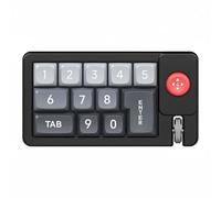 LeeQinersw Mechanical Keyboard Keypad With 12 Keys Shortcut Pad Joystick Scroll Wheel RGB Backlight Hot Swappable Build USB C Cable suitable for music production animation coding study, Black