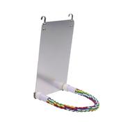 LeeQinersw Mirror for Cage, The with Rope Rod for Budgie Cockatis