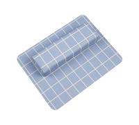 LeeQinersw Nail Art Support Hand Rest with Mat for Technicians, Blue