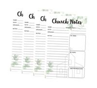 LeeQinersw Notebook for Taking Notes Christian Sermon Journal 5.5 X 8.5 Inch