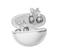 LeeQinersw Open Ear Headphones Clip on Earbuds Lightweight Bluetooth with Detachable Bowknot Earring for Women for Running Cycling Gift, White