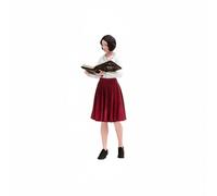 LeeQinersw Painted Miniature Figure Female Librarian Figurine Resin Model Teacher Statue Diorama Accessory Hand Painted Detail Realistic Texture suitable for, 1-18 Painted Model
