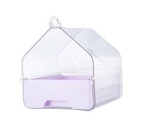 LeeQinersw Parrot Shower Unit, Small Bird Cage Accessories, Bathing Space for Finch And Budgie, Light Purple