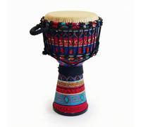 LeeQinersw Percussion Drum Goblet Drum Hand Drum Djembe Traditional Tapered Shape With Goatskin Head Rope Laced Body And Carrying Bag suitable for beginner, Red