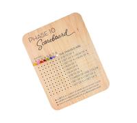 LeeQinersw Phase Ten Score Sheets Table Board Card Game Accessories Scoring Board Portable