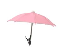 LeeQinersw Phone Umbrella Shade Clip on Umbrella Smartphone Accessory Sun Anti Glare for Motorbike Camping Holiday Bike Travel, Pink
