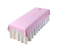 LeeQinersw Portable Salon Sheet with Face Hole, Functional Beauty Bed Cover for Indoor Use, Pink