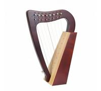 LeeQinersw Portable String Instrument Kit Traditional Harp Spruce Metal Strings With Curved Frame And Slanted Soundboard Suitable for beginners students, 8-String Spruce Coffee Color, 35cm X 24cm