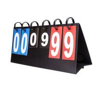 LeeQinersw Portable Tabletop Flip Scoreboard Foldable Scoreboard with Flip Number Cards Multiathleticscore for Sports Officials, Score Recorders