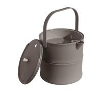 LeeQinersw Portable Tea Waste Disposal Bin with Strainer for Ceremony Accessories, Gray
