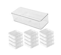 LeeQinersw Press on Nail Storage Box Set Nail Art Organizer Practical Portable Nails Packaging Box, Long Box