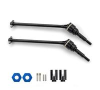 LeeQinersw RC Car Drive Shaft Universal Joint Driveshaft for 1/10 Scale Radio Controlled Vehicles Black Steel Drivetrain Part with Ball Joint and Elongated Shaft, Front