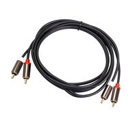 LeeQinersw RCA Audio Cable 2 Male to 2 Male Audio Cord, Stable,Auxiliary Cable for Mixer Speakers, 300cm