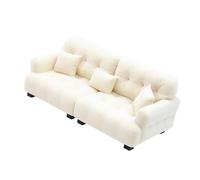 LeeQinersw Realistic Dollhouse Sofa with Pillow for Miniature Scene Decoration, 1 12 Beige