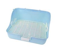 LeeQinersw Rectangular Pet Toilet with Drawer for Small Animals Bedding Litter Box, blue