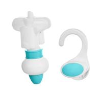 LeeQinersw Refillable Pouch for Shower Gel, Hanging Hook Dispenser, Personal Care Container, green