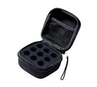 LeeQinersw Refrigerator Container for Ampoules, Storage Box with Zipper, 9 Compartments, Practical Storage Box for Home Use, Black