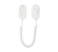 LeeQinersw Remote Control Holders with Spring Ropes, Organizer Cable Avoid Loss Retractable for TV Fan/Air Conditioner Remotes Wall, White