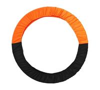 LeeQinersw Rhythmic Gymnastic Cover Artistic Gymnastic Cover Elastic Hoop Protector Calisthenics Equipment Accessory Scratch Resistant Polyester, Black and Orange