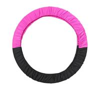 LeeQinersw Rhythmic Gymnastic Cover Artistic Gymnastic Cover Elastic Hoop Protector Calisthenics Equipment Accessory Scratch Resistant Polyester, Black and Pink