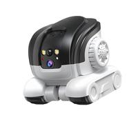 LeeQinersw Robot Camera on Wheels Nanny Camera 3 Million Pixel 1080P Double Lens Portable