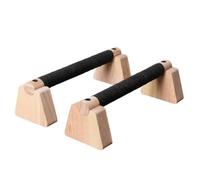 LeeQinersw Rubberwood Press-up Stands Stable Wooden Press-up Stands Home Exercise Training Equipment for Calisthenics