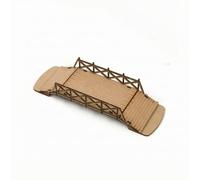 LeeQinersw Scale Bridge Model Bridge Kit Miniature Bridge Diorama Bridge Wooden Construction Precision Cut Classic European Style suitable for display shelves, Wooden Bridge