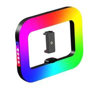 LeeQinersw Selfie Dimmable, Ringlight Smartphone Video Rig, RGB Colorful Fill Light for Photography Travel Makeup