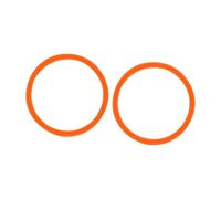 LeeQinersw Silicone Bands for Patella Stabilization - 2 Units, Orange