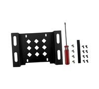 LeeQinersw SSD/HDD Metal Mounting Bracket HDD Mounting Rack Space Extension Hollow Design Multipurpose Holder Adapter for Tabletop PC, Black