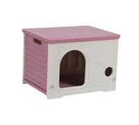 LeeQinersw Stray Cats Shelter Outdoor Cat House, Large Space for Kittens And Rabbits, rose red