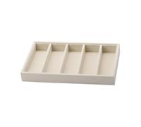 LeeQinersw Sunglasses Organizer Tray with 5 Compartments, Versatile Jewelry Holder, Trendy Container, Glasses Holder for Bedroom, Dresser, yellow