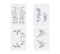 LeeQinersw Temporary Tattoos Body Sticker Movie Anime Temporary Stickers for Stage Performance Costume