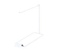 LeeQinersw Top Organizer Stand Modern Standing Hanger Holder for Hairbands Keychains Showcase Dresser, 1 Row White