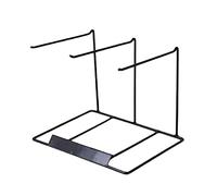 LeeQinersw Top Organizer Stand Modern Standing Hanger Holder for Hairbands Keychains Showcase Dresser, 3 Rows White