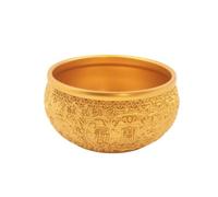 LeeQinersw Traditional Feng Shui Bowl with | Auspicious, Cast Metal, Prosperity Bowl, for Housewarming, Collectors, Without Base
