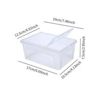 LeeQinersw Transport Box for Turtles with Climbing Space And Feeding Area, White
